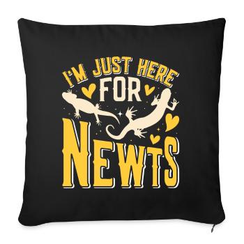 Newt - Sofa pillowcase 17,3'' x 17,3'' (45 x 45 cm) - black - Front