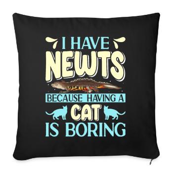 Newt - Sofa pillowcase 17,3'' x 17,3'' (45 x 45 cm) - black - Front