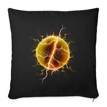 Energy ball - Sofa pillowcase 17,3'' x 17,3'' (45 x 45 cm) - black - Front