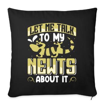 Newt - Sofa pillowcase 17,3'' x 17,3'' (45 x 45 cm) - black - Front