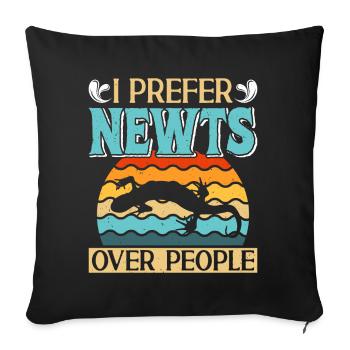 Newt - Sofa pillowcase 17,3'' x 17,3'' (45 x 45 cm) - black - Front