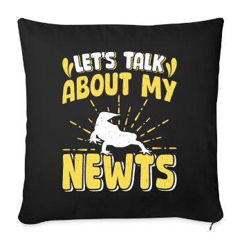 Newt - Sofa pillowcase 17,3'' x 17,3'' (45 x 45 cm) - black - Front