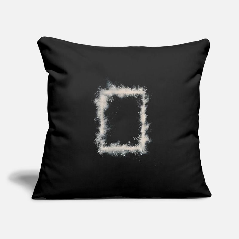 rectangle blanc Housse de coussin décorative 45 x 45 cm