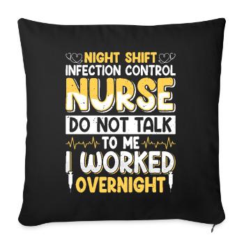 Caregiver Infection Control - Sofa pillowcase 17,3'' x 17,3'' (45 x 45 cm) - black - Front