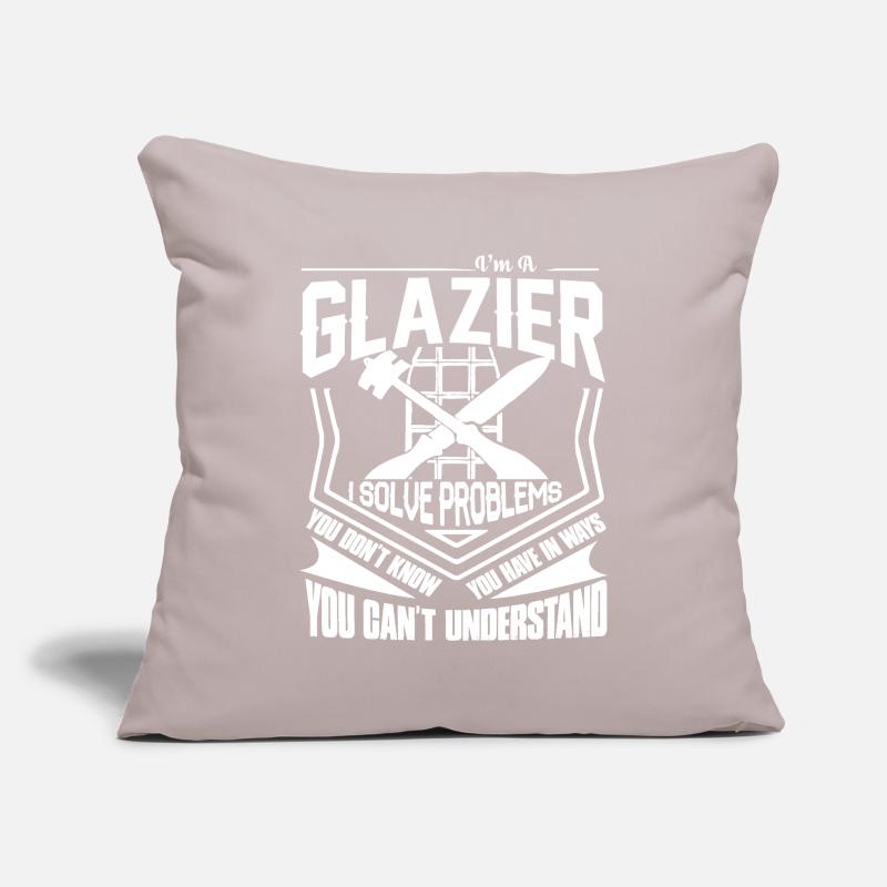 Glazier I Solve Problems Sofa pillowcase 17,3'' x 17,3'' (45 x 45 cm)