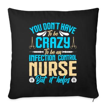 Caregiver Infection Control - Sofa pillowcase 17,3'' x 17,3'' (45 x 45 cm) - black - Front