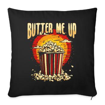 Popcorn - Sofa pillowcase 17,3'' x 17,3'' (45 x 45 cm) - black - Front