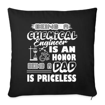 Being A Chemical Engineer Dad - Sofa pillowcase 17,3'' x 17,3'' (45 x 45 cm) - black - Front