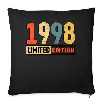 Édition limitée 1998 - Housse de coussin décorative 45 x 45 cm - noir - Devant