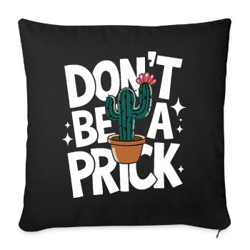 Cactus Cacti Desert Plant - Sofa pillowcase 17,3'' x 17,3'' (45 x 45 cm) - black - Front
