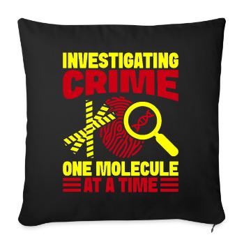 Forensic Science Major Investigating Crime One - Sofakissenbezug 45 x 45 cm - Schwarz - Vorne