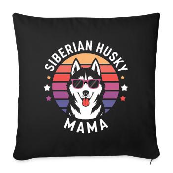 Siberian Husky Saying Siberian Huskies Gift - Sofa pillowcase 17,3'' x 17,3'' (45 x 45 cm) - black - Front