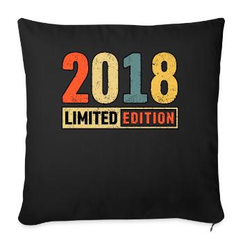 Edition Limitée 2018 - Housse de coussin décorative 45 x 45 cm - noir - Devant