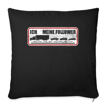 Beautiful Truck Driver Truck Driver Bus Driver - Sofa pillowcase 17,3'' x 17,3'' (45 x 45 cm) - black - Front