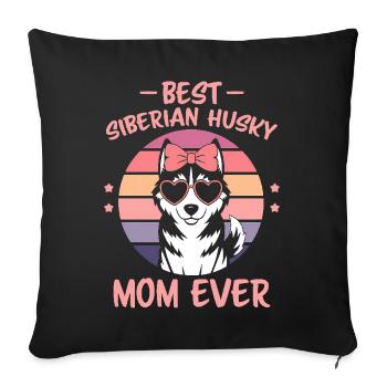 Siberian Husky Saying Siberian Huskies Gift - Sofa pillowcase 17,3'' x 17,3'' (45 x 45 cm) - black - Front