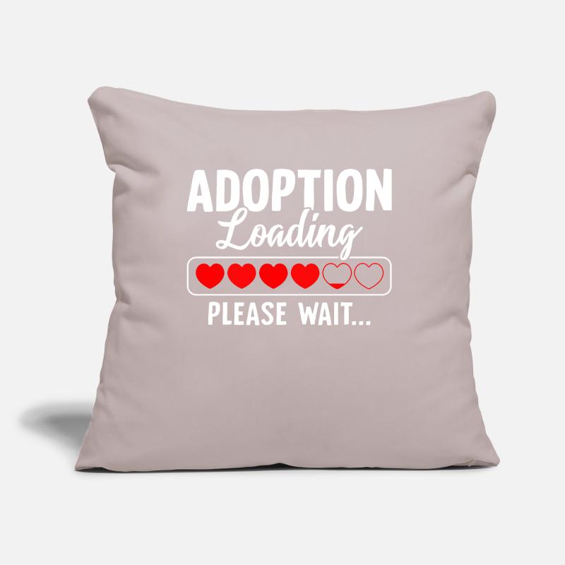 Adoption Loading Please Wait Funny Adoption Sofa pillowcase 17,3'' x 17,3'' (45 x 45 cm)