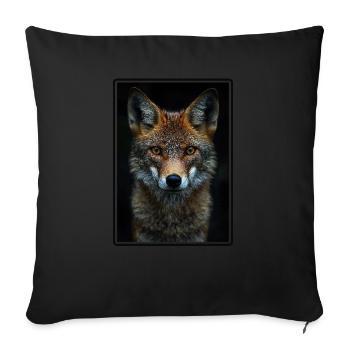 Jackals Jackal - Sofa pillowcase 17,3'' x 17,3'' (45 x 45 cm) - black - Front