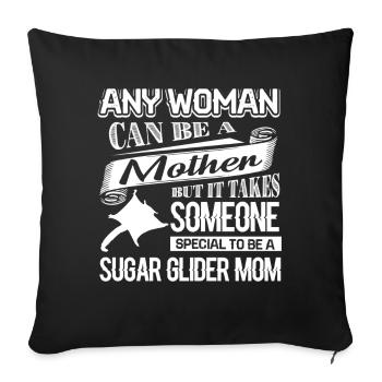 Sugar Glider Proud To Be Sugar Glider Mom - Sofa pillowcase 17,3'' x 17,3'' (45 x 45 cm) - black - Front