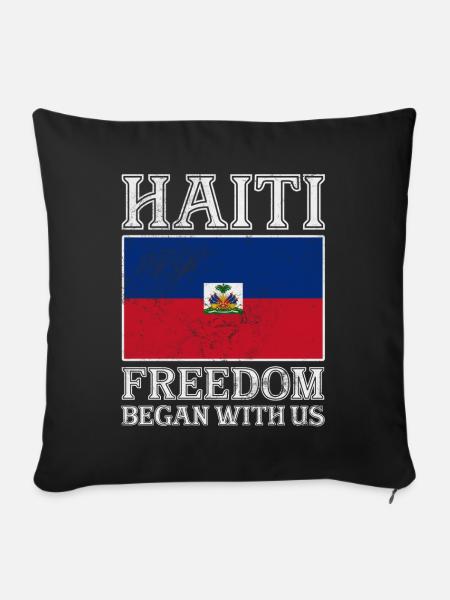 Haiti - Sofakissenbezug 45 x 45 cm - Schwarz