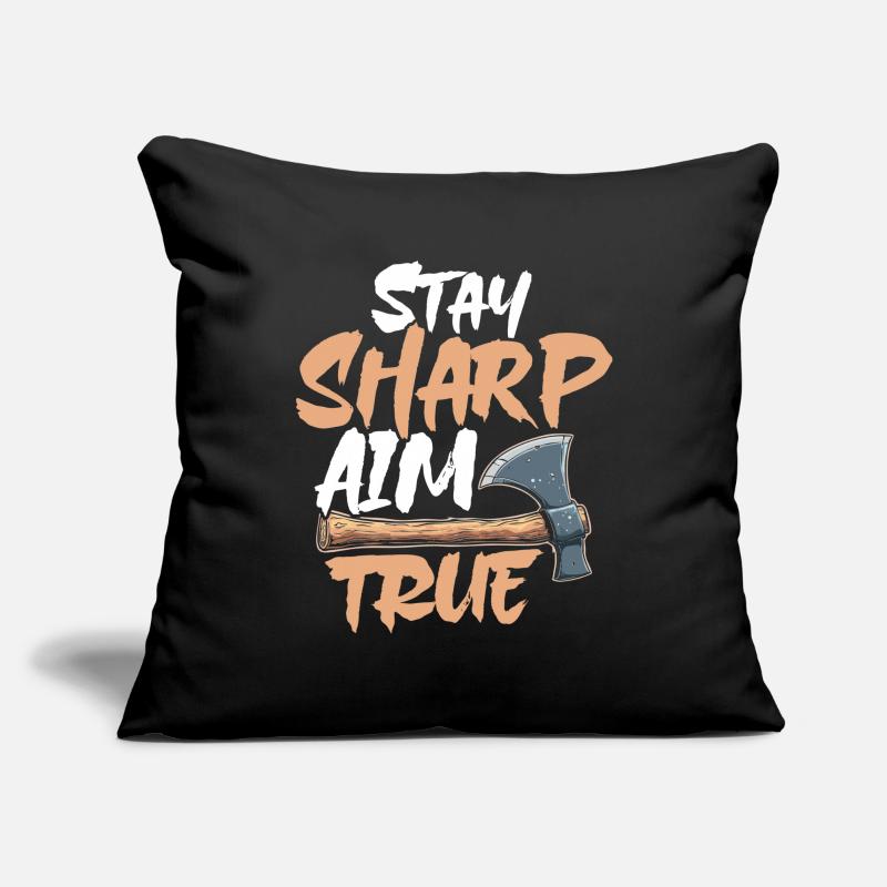 Axe Throwing Axe Thrower Axe Throwing Sofa pillowcase 17,3'' x 17,3'' (45 x 45 cm)
