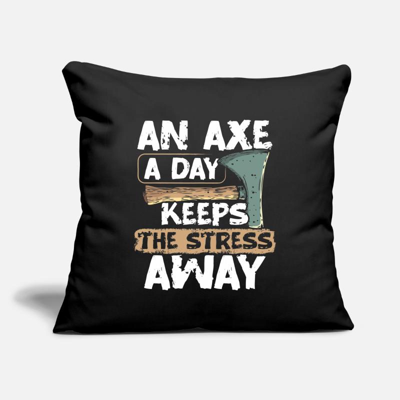 Axe Throwing Axe Thrower Axe Throwing Sofa pillowcase 17,3'' x 17,3'' (45 x 45 cm)