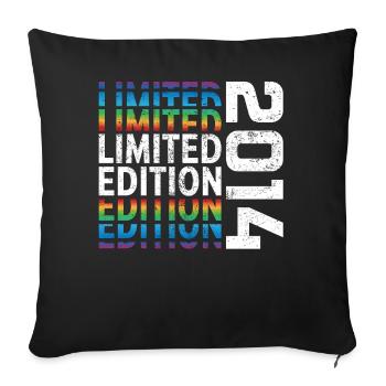 Limited Edition 2014 - Sofa pillowcase 17,3'' x 17,3'' (45 x 45 cm) - black - Front