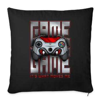 It's What Moves Me Funny Retro Gaming Video Games - Sofa pillowcase 17,3'' x 17,3'' (45 x 45 cm) - black - Front