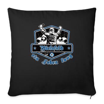 Bielefeld ein Leben Lang No II - Sofakissenbezug 45 x 45 cm - Schwarz - Vorne
