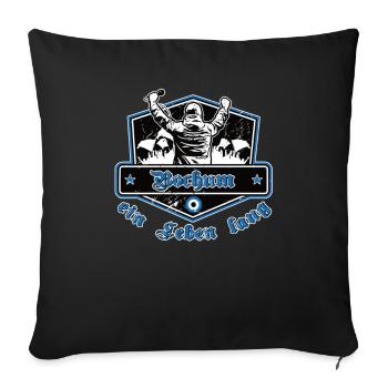 Bochum ein Leben Lang No II - Sofakissenbezug 45 x 45 cm - Schwarz - Vorne