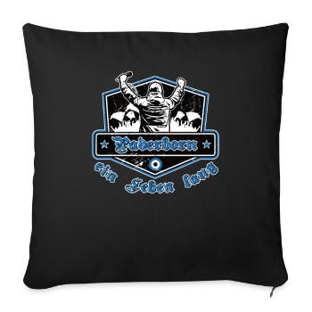 Paderborn ein Leben Lang No II - Sofakissenbezug 45 x 45 cm - Schwarz - Vorne