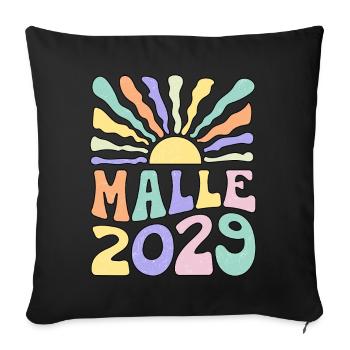 Malle 2029 - Housse de coussin décorative 45 x 45 cm - noir - Devant