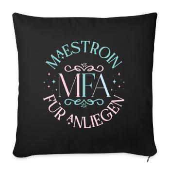 MFA Maestroin Medical Assistant - Sofa pillowcase 17,3'' x 17,3'' (45 x 45 cm) - black - Front