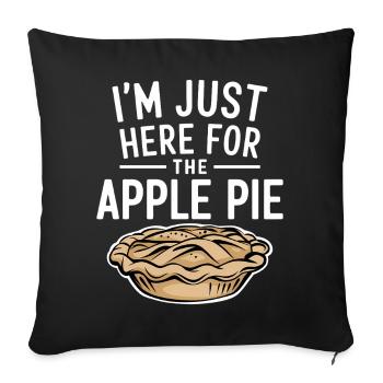 Apple Pie Saying Funny Apple Pie Gift - Sofa pillowcase 17,3'' x 17,3'' (45 x 45 cm) - black - Front