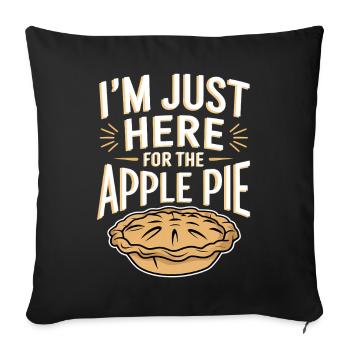 Apple Pie Saying Funny Apple Pie Gift - Sofa pillowcase 17,3'' x 17,3'' (45 x 45 cm) - black - Front