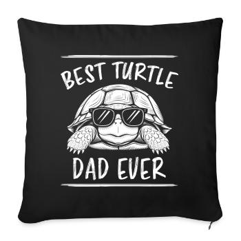 Turtle Saying Funny Turtles Gift - Sofa pillowcase 17,3'' x 17,3'' (45 x 45 cm) - black - Front