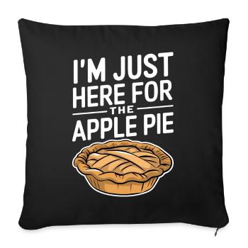 Apple Pie Saying Funny Apple Pie Gift - Sofa pillowcase 17,3'' x 17,3'' (45 x 45 cm) - black - Front