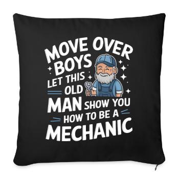 Mechanic Mechanic Workshop - Sofa pillowcase 17,3'' x 17,3'' (45 x 45 cm) - black - Front