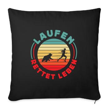 Le dicton de la bière peut difficilement fonctionner avec l’expertise - Housse de coussin décorative 45 x 45 cm - noir - Devant