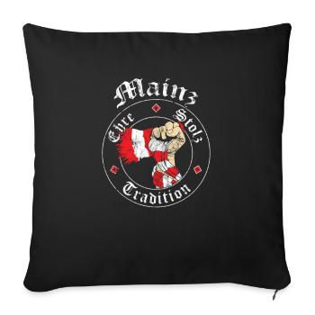 Mainz Ehre Stolz Tradition No II - Sofakissenbezug 45 x 45 cm - Schwarz - Vorne