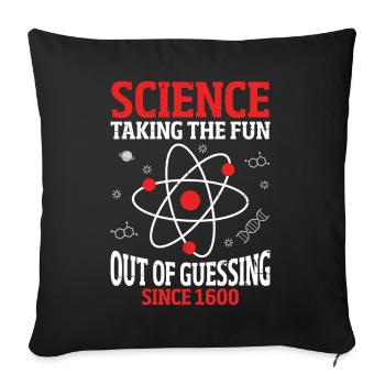 Enlever le plaisir de deviner la science de laboratoire amusante - Housse de coussin décorative 45 x 45 cm - noir - Devant