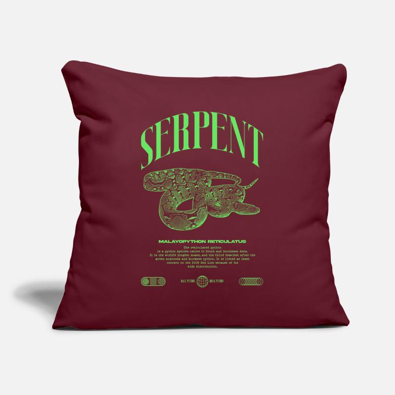 Reticulated Python Reptile Keeper Streetwear Sofa pillowcase 17,3'' x 17,3'' (45 x 45 cm)