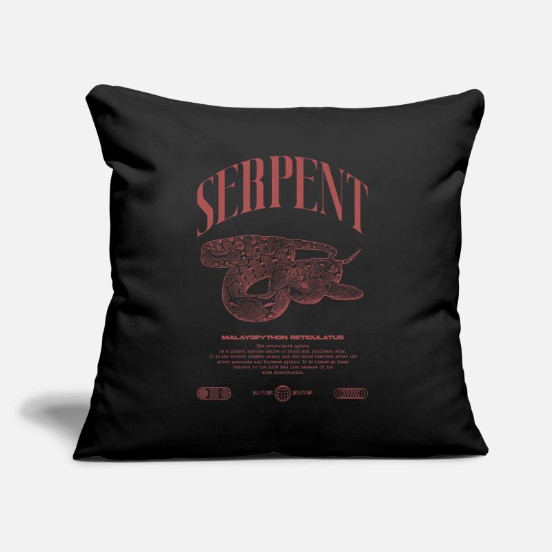 Gardien de reptiles python réticulé Streetwear Housse de coussin décorative 45 x 45 cm
