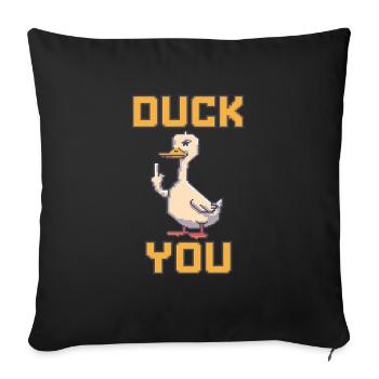 Esquivez-vous - Housse de coussin décorative 45 x 45 cm - noir - Devant