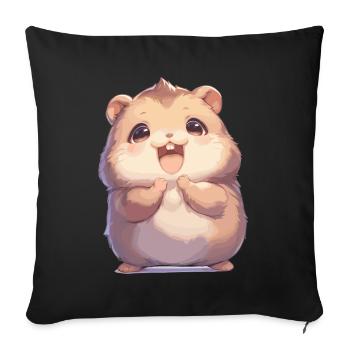 Lemmings Lemming - Sofa pillowcase 17,3'' x 17,3'' (45 x 45 cm) - black - Front