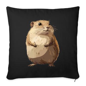 Lemmings Lemming - Sofa pillowcase 17,3'' x 17,3'' (45 x 45 cm) - black - Front