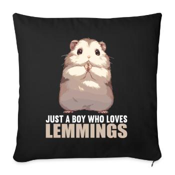Lemmings Lemming - Sofa pillowcase 17,3'' x 17,3'' (45 x 45 cm) - black - Front