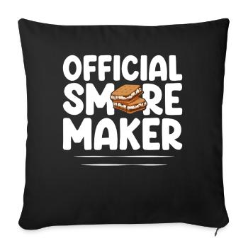 Offizieller Smore Maker Graham Crackers Lustige Smores - Sofakissenbezug 45 x 45 cm - Schwarz - Vorne
