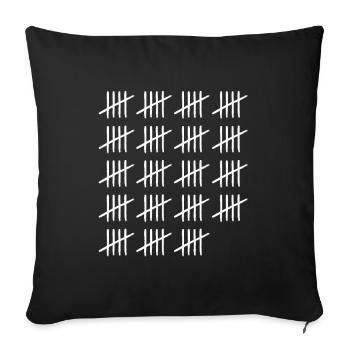 Counters 95 years old 95th birthday - Sofa pillowcase 17,3'' x 17,3'' (45 x 45 cm) - black - Front