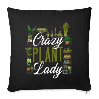 Plant Lover Gardening Crazy Plant - Sofakissenbezug 45 x 45 cm - Schwarz - Vorne