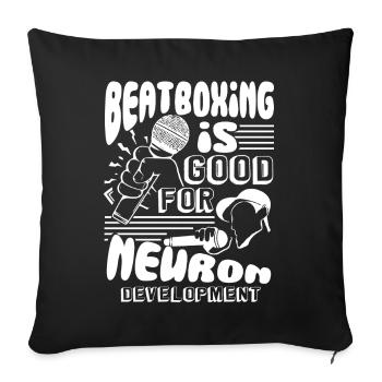 Beatboxer Beatboxing Is Good - Sofa pillowcase 17,3'' x 17,3'' (45 x 45 cm) - black - Front